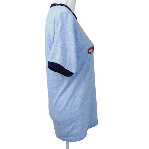 Sportswear VTG SZ L Colorado Single Stitch RingerTee Blue/Navy Blue Unisex - Picture 7 of 8